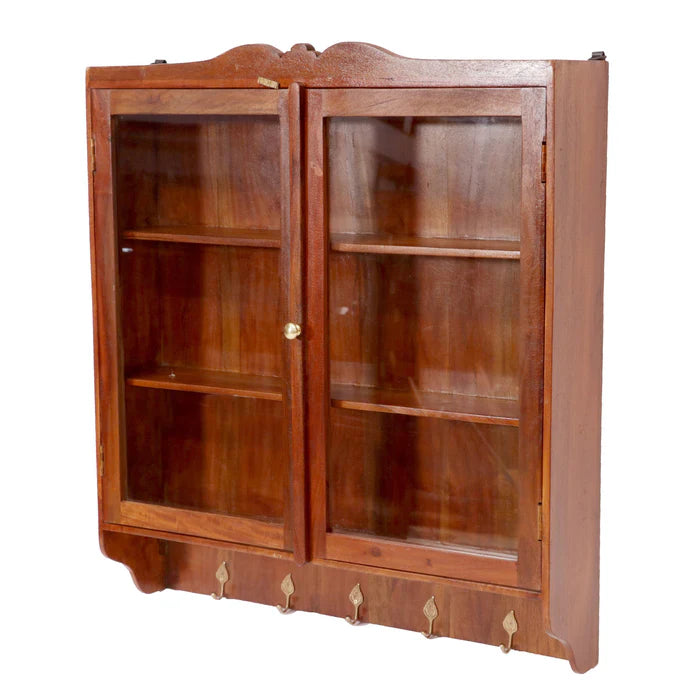Wide Hanging Wooden Cabinet