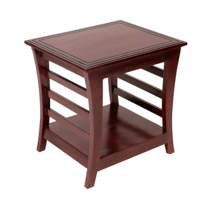 Curve Strip Designed Wooden Handmade Coffee Table