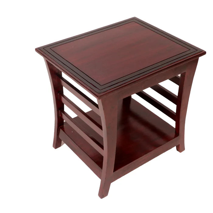 Curve Strip Designed Wooden Handmade Coffee Table