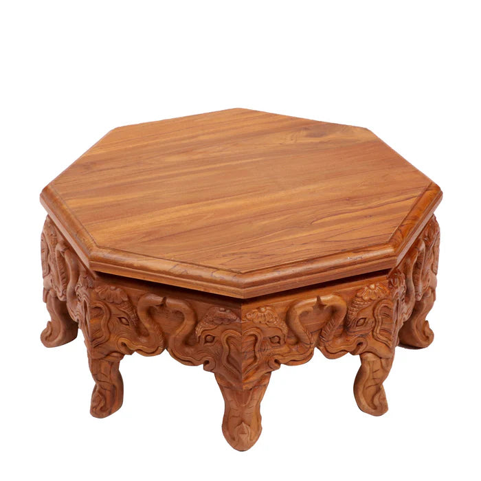 Double Faced Classic Elephant Teak Bajot