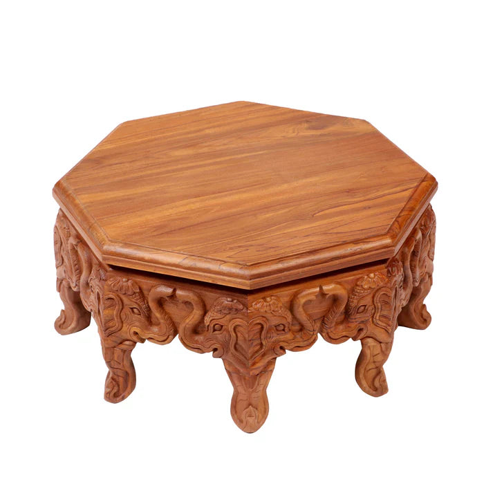 Double Faced Classic Elephant Teak Bajot