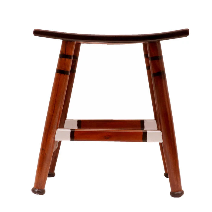 Silver Black Duo Curved Top Contemporary Stool