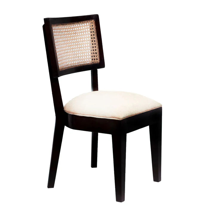 Teak wood classical curved authentic cane Dining Chair