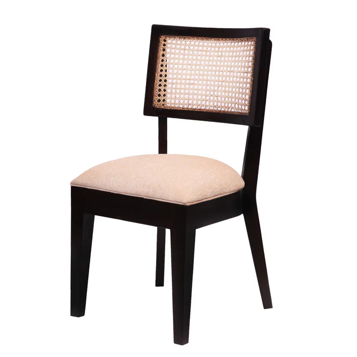 Teak wood classical curved authentic cane Dining Chair