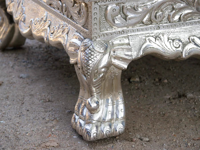 White Metal Fitted royal rajasahi rajasthani Bajot Sliver Finishing