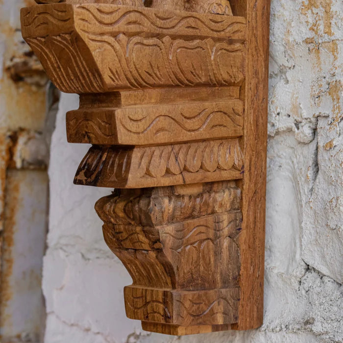 Solid teak elephant