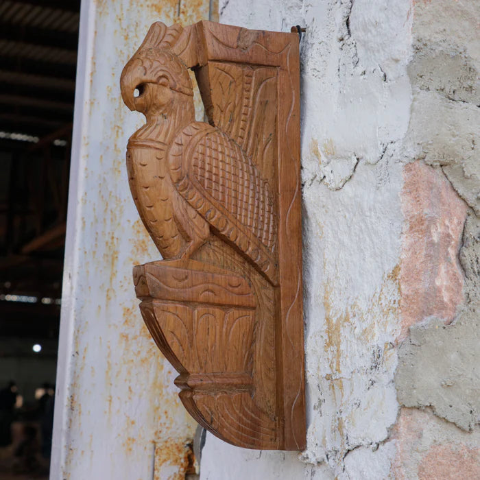 Wooden Simple carved Bird Door Bracket