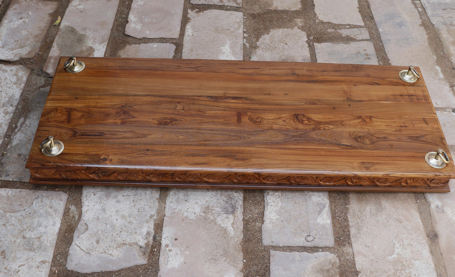 Old Farmhouse Natural Brown Finished Wooden Handmade Swing