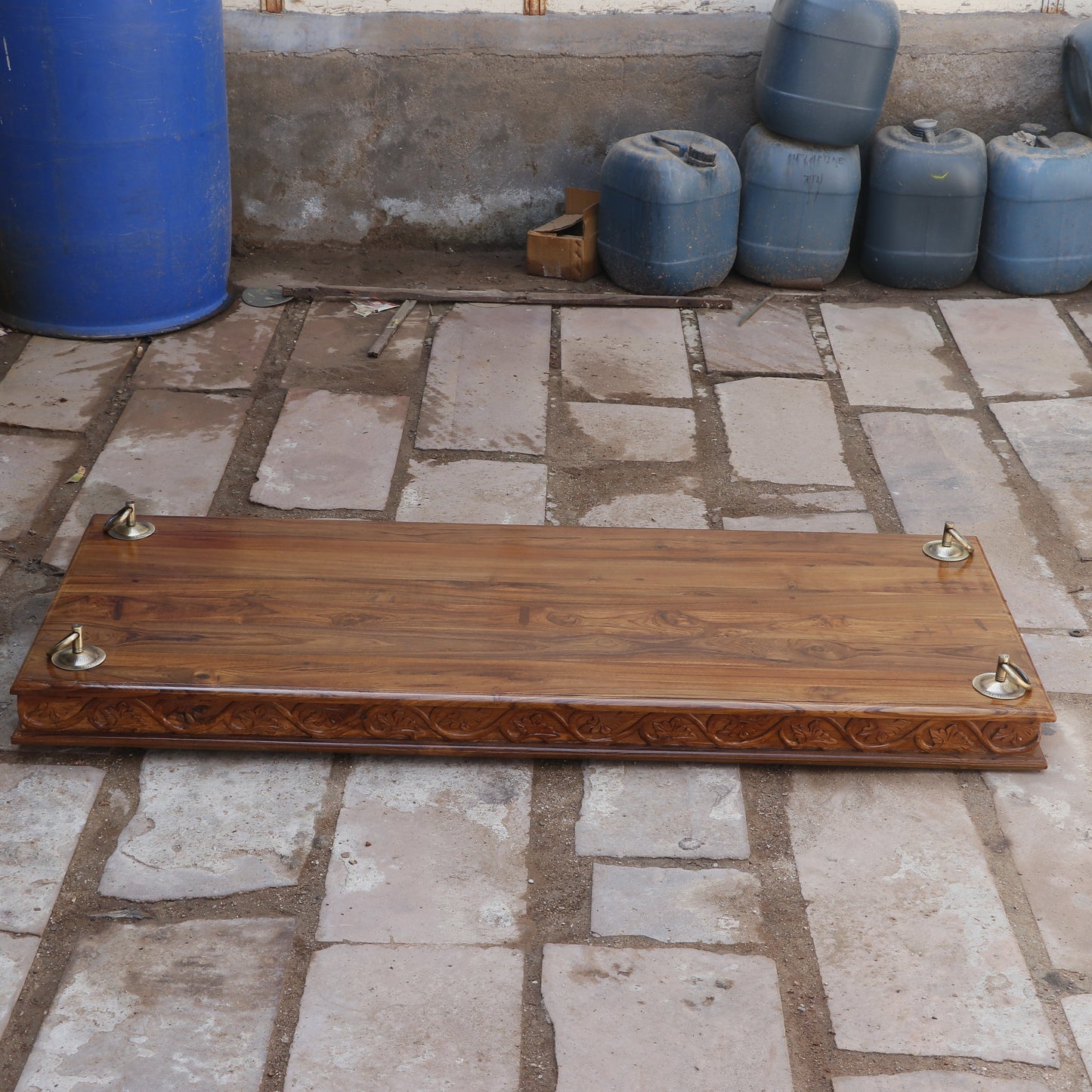 Old Farmhouse Natural Brown Finished Wooden Handmade Swing