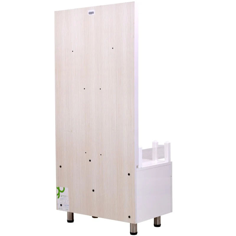 5.5' x 2.5' White High Gloss Wooden Mandir