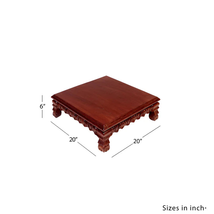 Auzira Traditional Teak Wood Signature Bajot/choki