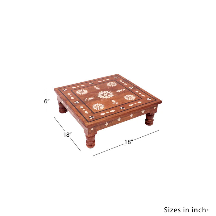 Folk touch inlay Teak Bajot