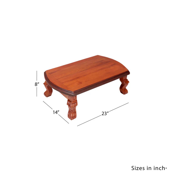 Folidng solid wood curvy design bajot