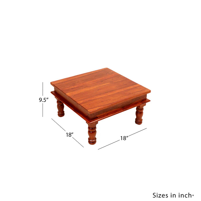Micromini Montage Themed Handmade Wooden Bajot for Home