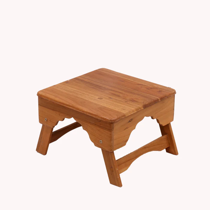 Low Fashionable Stool - Natural Tone