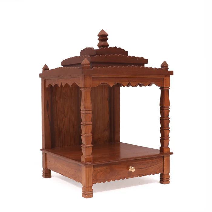 Pretty Tiered Wooden Mandir