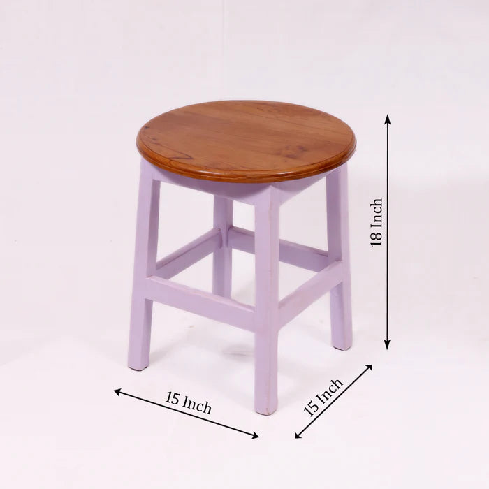Round Top Pink Stool