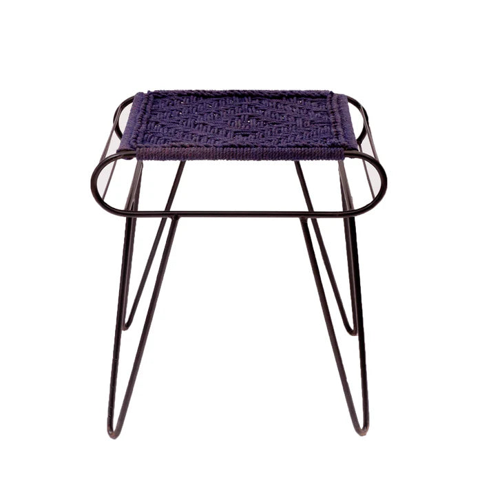 Iron and Purple Stool - Medium Sunrays