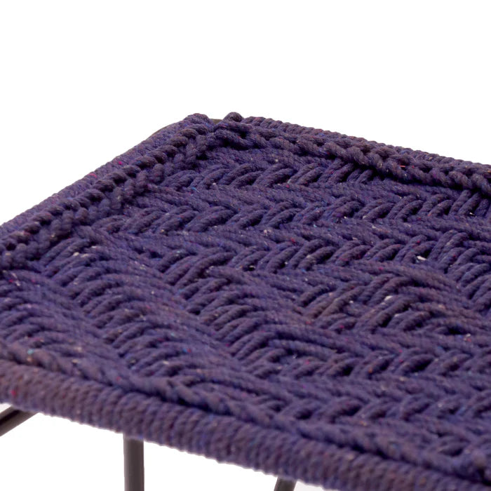 Iron and Purple Stool - Medium Sunrays