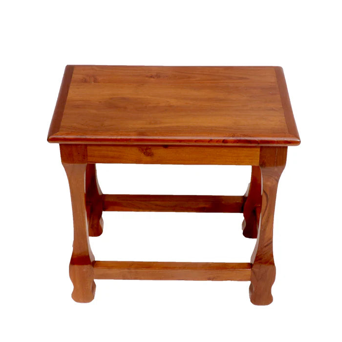 Long Teak Wood Stool
