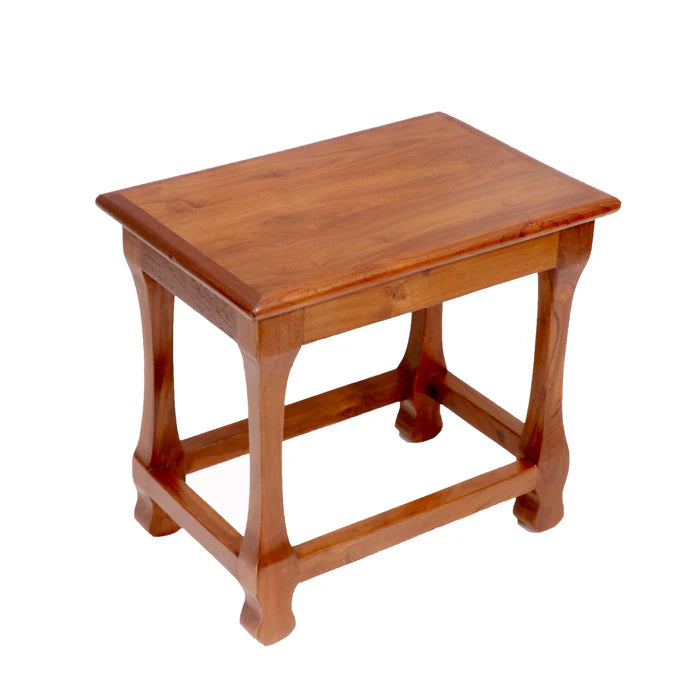 Long Teak Wood Stool