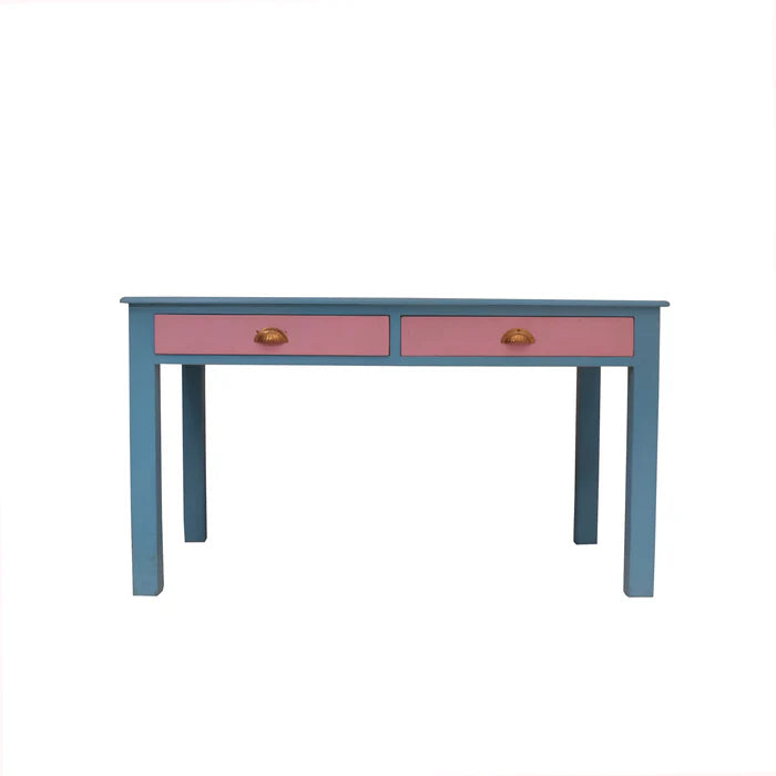 Pastel Hued Wooden Study Table
