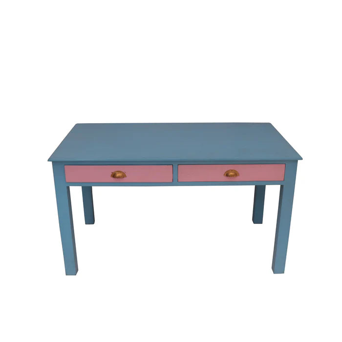 Pastel Hued Wooden Study Table