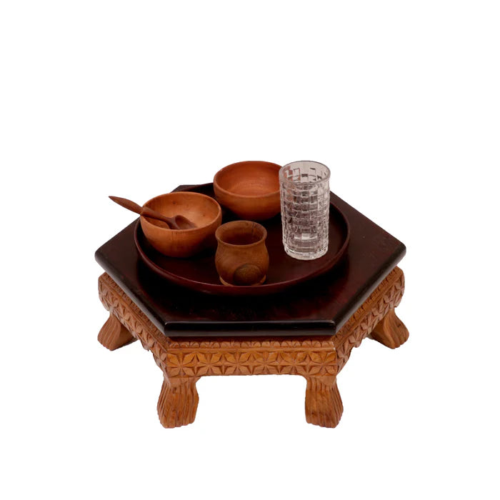 Star Clover Wooden Bajot