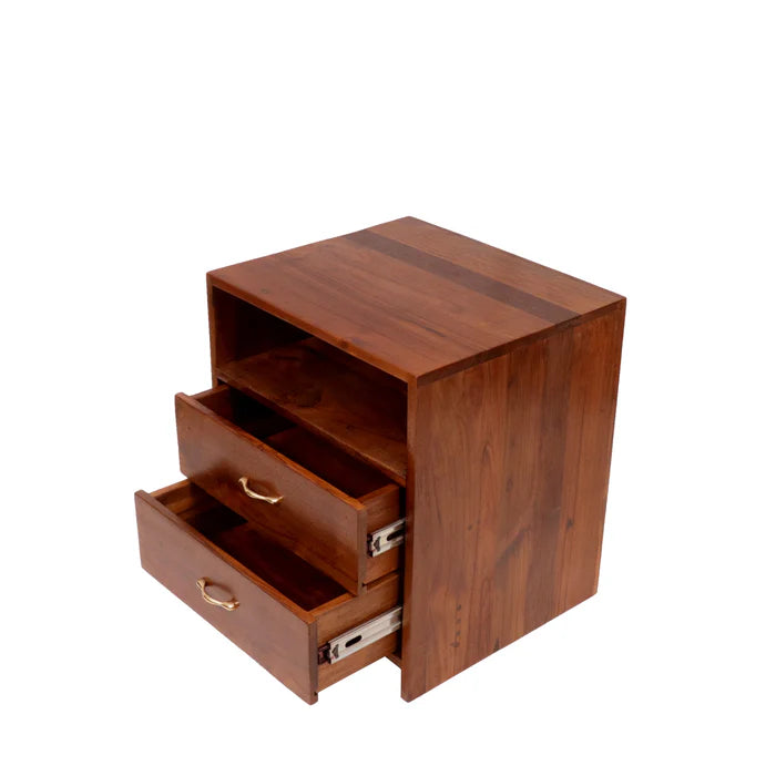 Large Wooden Bedside Table