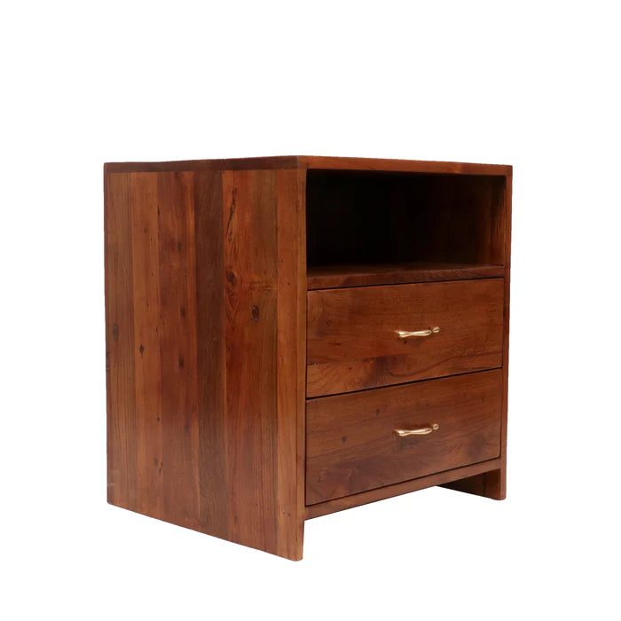 Large Wooden Bedside Table
