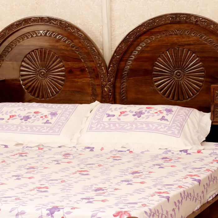 Traditional Rajasthani concept Antique-Finish Bed With storage box