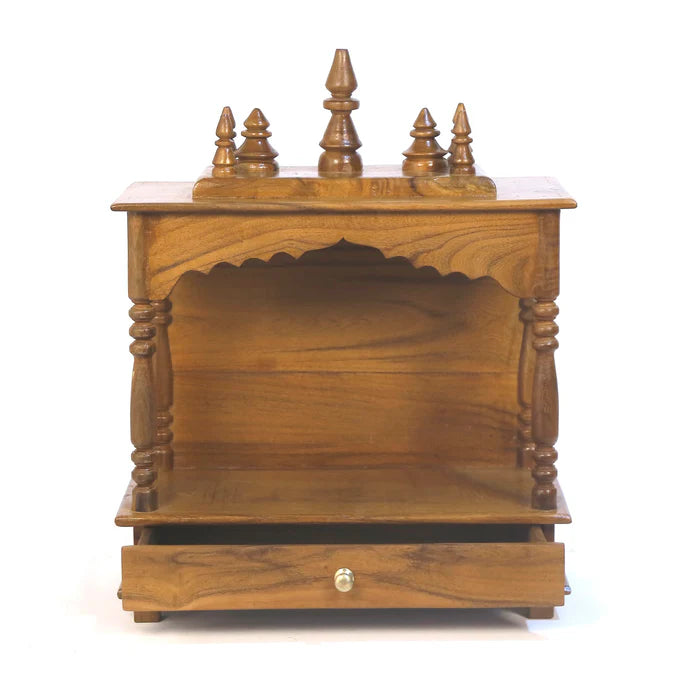 Intricately Carved Wooden Temple