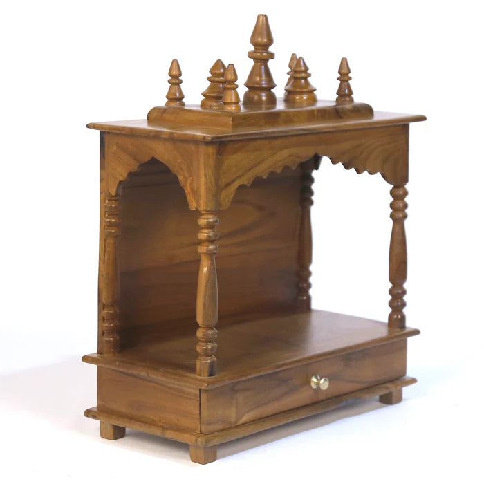 Intricately Carved Wooden Temple