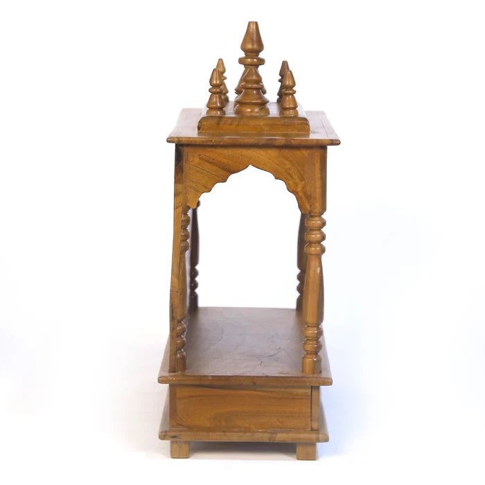 Intricately Carved Wooden Temple