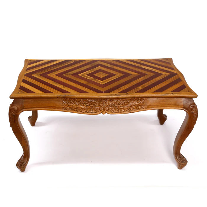 Inlay Design Teak wood Coffee Table
