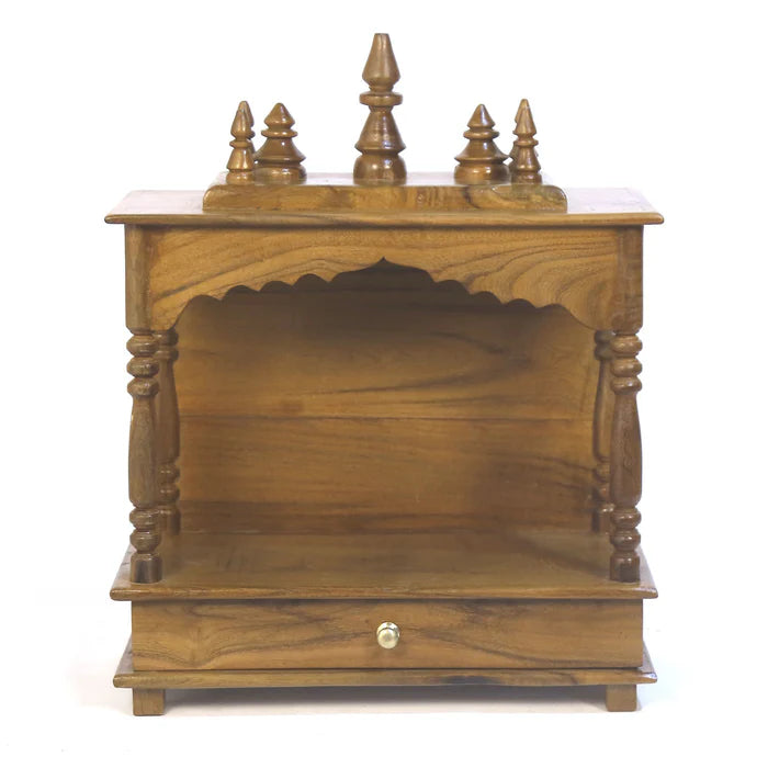 Intricately Carved Wooden Temple