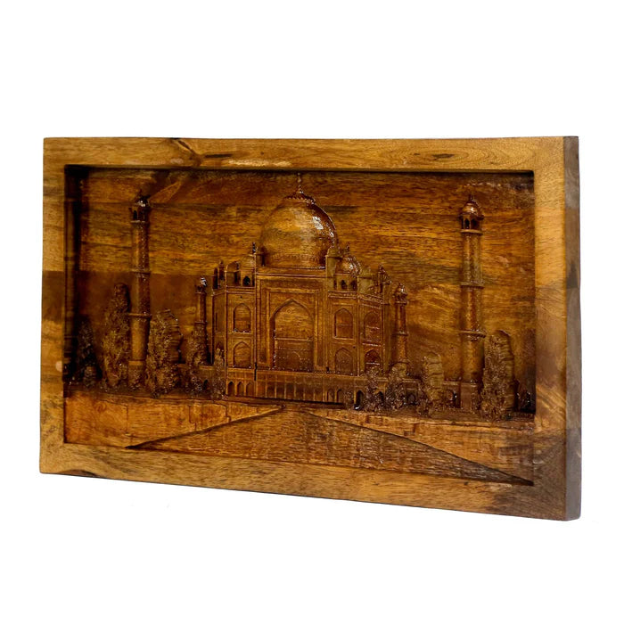 Taj Mahal Wooden Frame Artwork