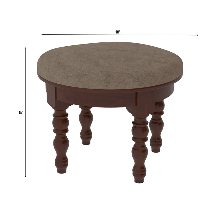 Unique Heritage Carved Legs Style Wooden Handmade Stool