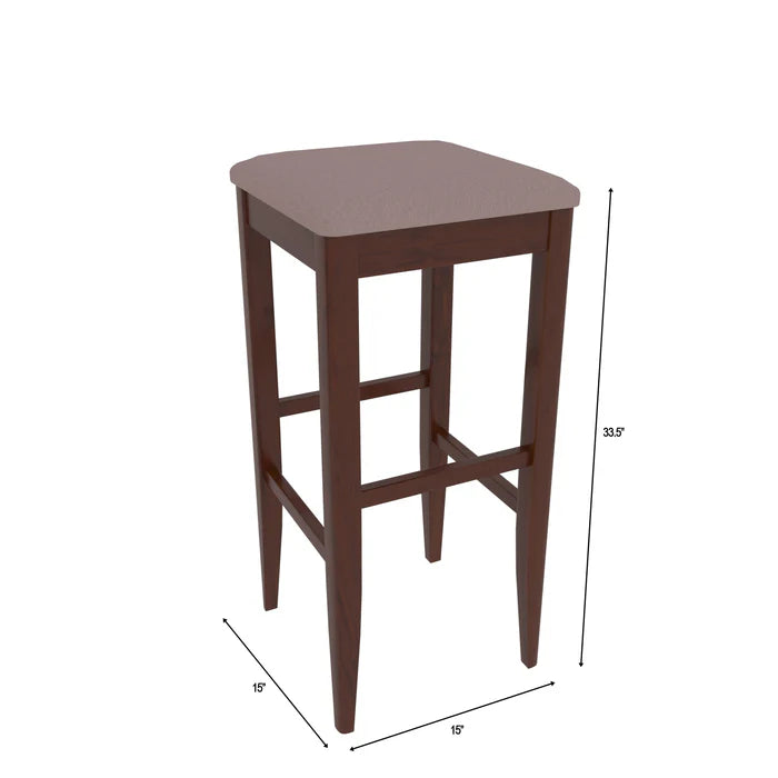 Traditional Long Heighted Wooden Handmade Kitchen Stool