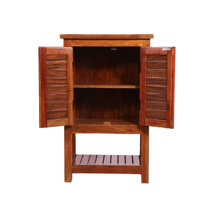 Rustic Storage Bedside Table