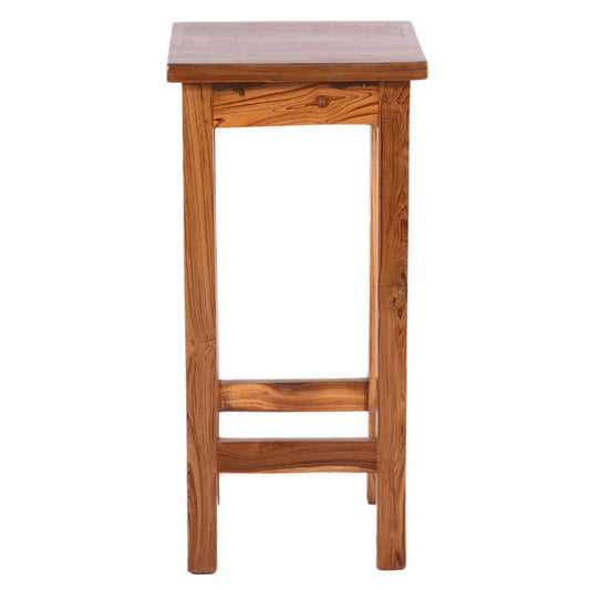 Linear Wooden Bar Stool