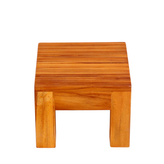 Strip based rock concept solid wood compact Stool