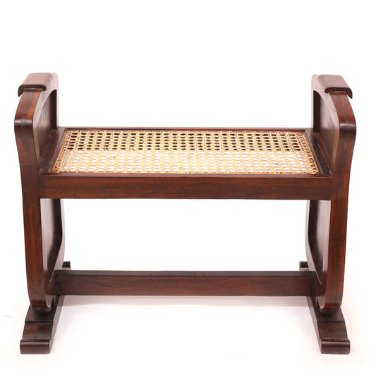 Traditional Seating Height Cane Stool