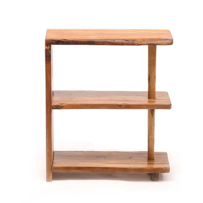 Heritage Finish Teak wooden Compact Shelf Rack