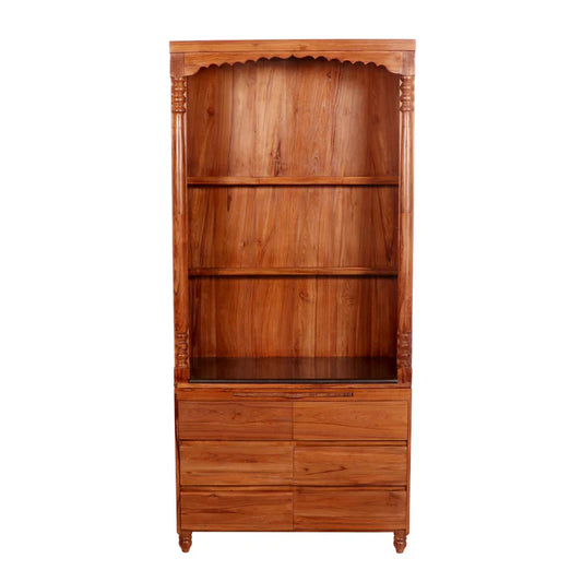 Teak wood 2 Part Temple cabinet