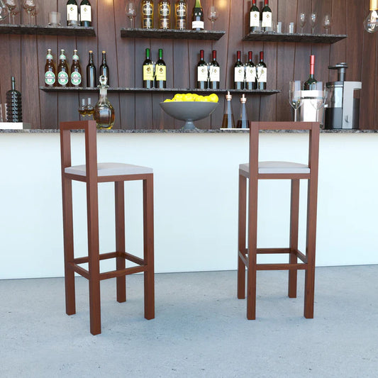 Unique Long Heighted Wooden Handmade Bar Stool