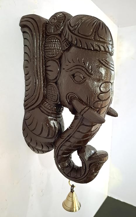 Wooden Elephant Wall Bracket Wall Decor Wooden Elephant Head Wall