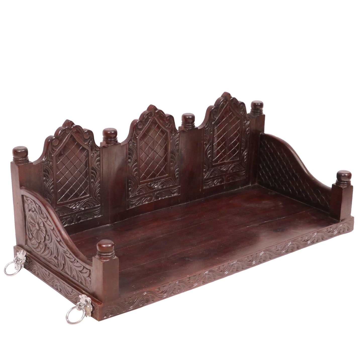Carved wooden swing for home living room and balcony