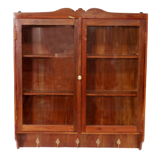 Wide Hanging Wooden Cabinet