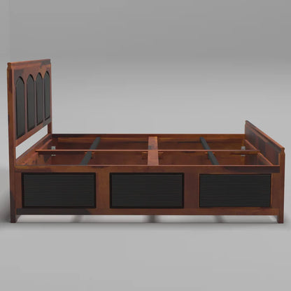 Majestic Arch Solid Wood King Size Bed